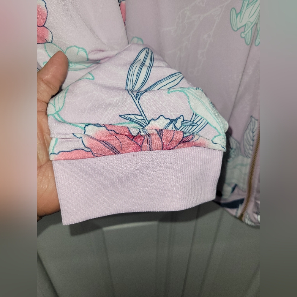 IMAN Global Chic Reversible Bomber Jacket Pale Li… - image 9